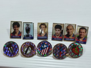 Lote Pines Fútbol Vintage Jugadores y Trofeo