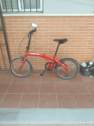 Bicicleta Plegable Roja