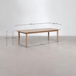 Mesa Jardín Extensible Tuscana Acacia 250-310 cm