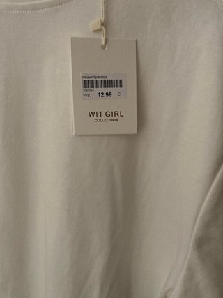 Camiseta blanca de algodón