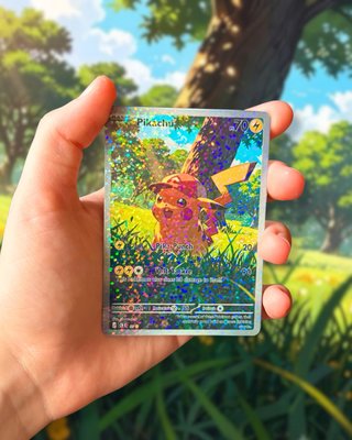 Carta Pokémon Pikachu Fan Art
