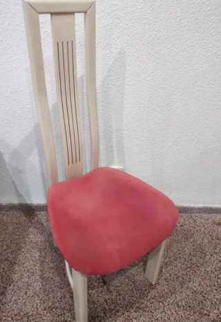 6 Sillas Comedor Rojas Madera