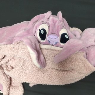 Bata manta Stitch rosa