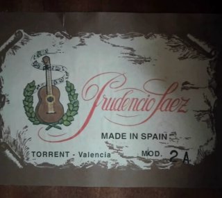 Guitarra Prudencio Saez