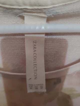 Camiseta Zara floral multicolor talla XS