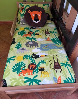 Cama infantil completa para colchón de 70x160cm