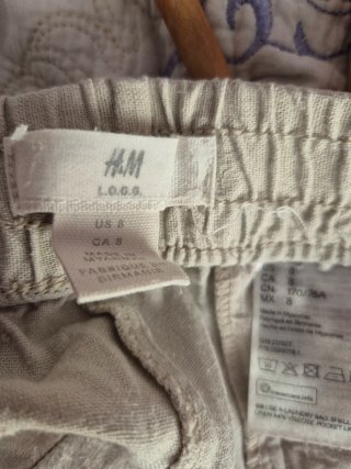 Pantaloni corti H&M beige in tela