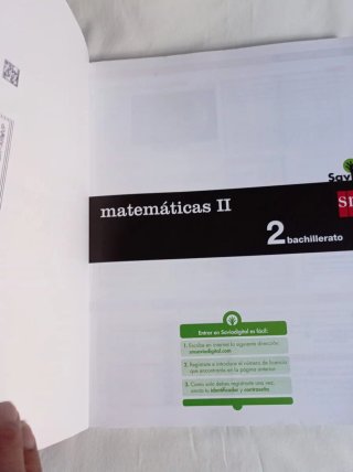 Matemáticas II 2 Bachillerato SM de Savia