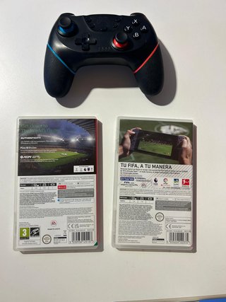 Lote 2 Juegos FIFA Switch + Mando Pro