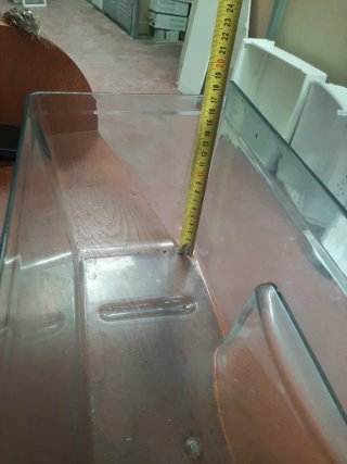 Cajón nevera transparente