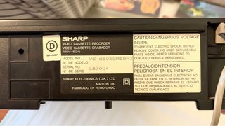 Vídeo VHS Sharp VC-A105 HQ Vintage