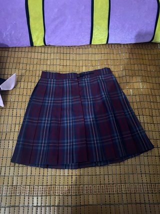 Falda JK Plisada Cuadros Talla M