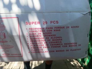 Set Fondue Acero 29 Piezas