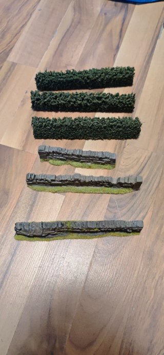 Warhammer escenografía Muros y Setos