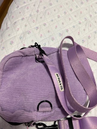Bandolera MY PUG & CO. Morado Pana