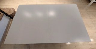 Mesa de Comedor Extensible Blanca Ikea con 3 silla