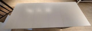 Mesa de Comedor Extensible Blanca Ikea con 3 silla