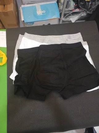 Pack 3 Boxer (Gris, Negro, Blanco)