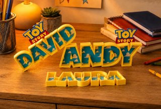 Letrero Nombre Toy Story Personalizado