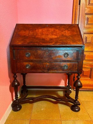Escritorio antiguo abatible madera