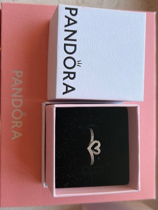 Anillo Pandora Corazón Plata 1ª Ley