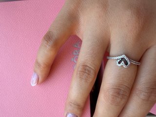 Anillo Pandora Corazón Plata 1ª Ley