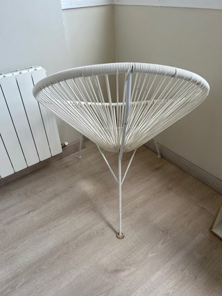 Silla de diseño Acapulco blanca