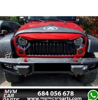 Faros delanteros Led Angel Eyes DRL Black para Jee