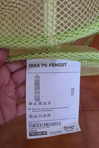 Cesta colgante para juguetes. Ikea.