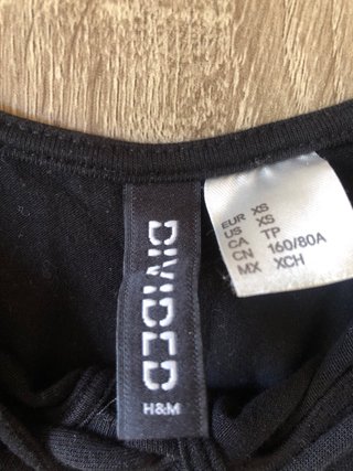 Body nero con cordoncini H&M con lacci