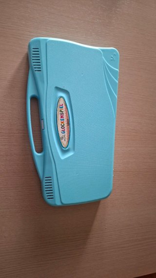 Xilófono/Carrillón Infantil Azul con Baquetas