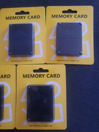 5 Tarjetas de Memoria 8MB para PS2 Nuevas