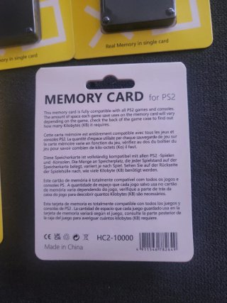 5 Tarjetas de Memoria 8MB para PS2 Nuevas