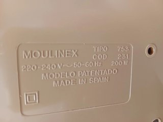 Licuadora Moulinex Vintage modelo 753