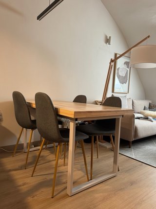 4 Sillas comedor estilo escandinavo gris