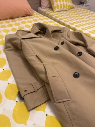 Gabardina Zara Talla M Beige