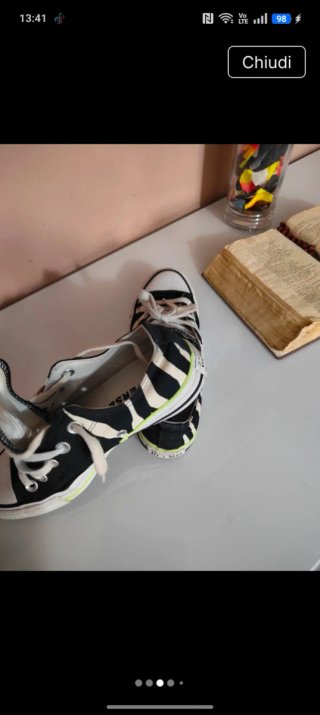 Converse All Star Donna 36.5 Zebrate