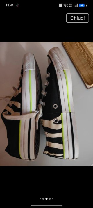 Converse All Star Donna 36.5 Zebrate
