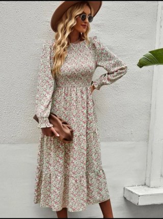 Vestido largo estampado floral + REGALO
