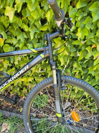 Bicicleta Infantil Rockrider ST500 Negra 24
