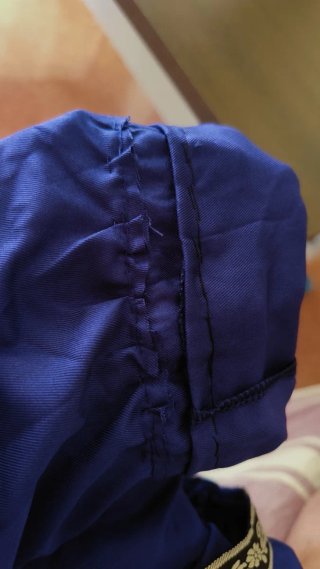 Vestido Medieval Azul y Blanco