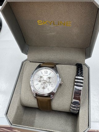 Set Reloj SKYLINE y Pulsera Hombre
