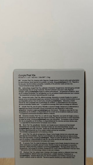 PRECINTADO Google Pixel 10a 256GB