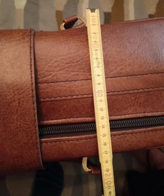 Valigia vintage similpelle marrone