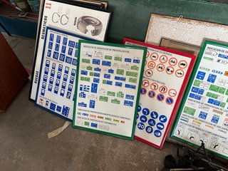 Carteles de señales de tráfico. 18€ cada uno.