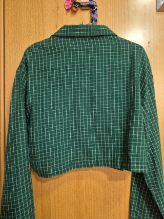 Camicia verde a quadri H&M
