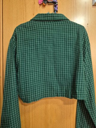 Camicia verde a quadri H&M