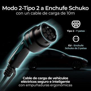 Cable de carga Masterplug EVCM221010-MP2