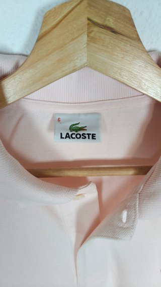 Polo Lacoste Rosa Talla XL