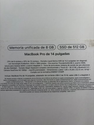 Macbook Pro 14 M3 precio negociable escucho oferta